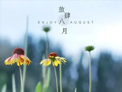 八月你好说说唯美句子配图 2019最新八月说说好听