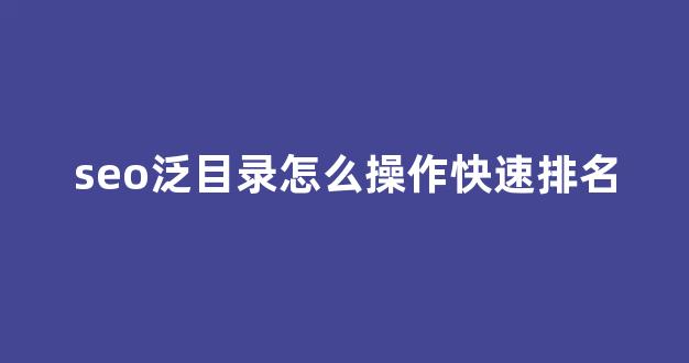 什么是seo推广蜘蛛池